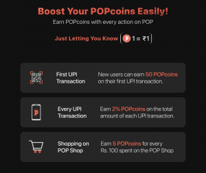 POP UPI: Win Prizes & Earn POPcoins on Transactions