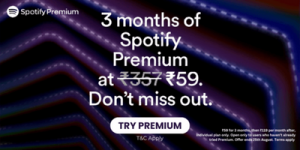 Spotify Premium 3 Months for ₹59